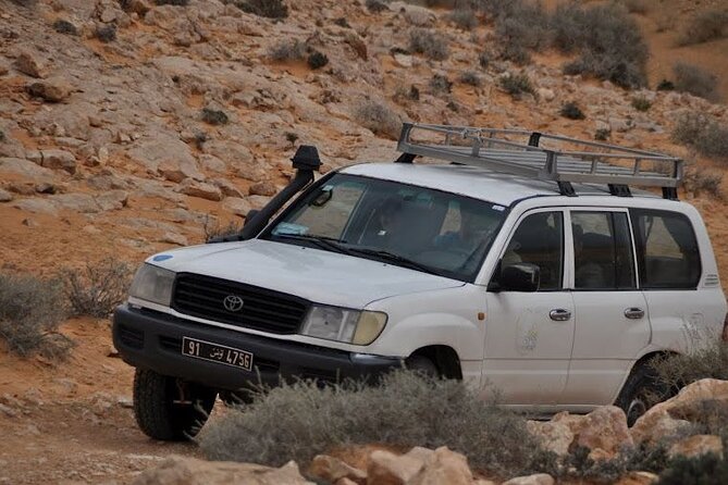 2 days tour to Douz & Ksar Ghilan oasis. and an overnight in the sahara under bedouin tent .. Dinner in the camp, Private Jeep - with english speaking guide. - Key highlights you will actually care about