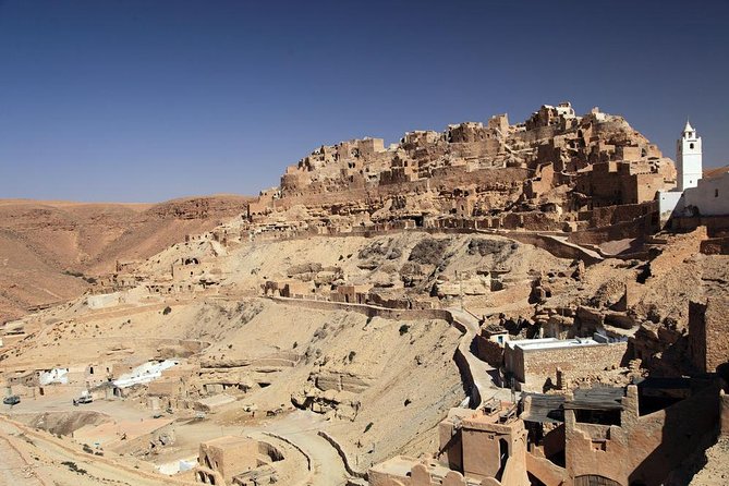 2Days 4x4 safari from Sousse/Hammamet/Tunis, night 100km deep in Sahara desert - Day 2: Ksar Hadada, Chenini, and the hillside village experience
