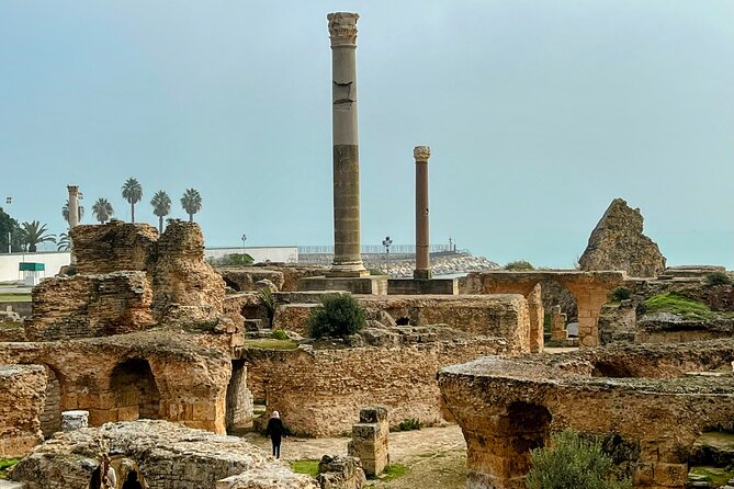 Private Group Day Tour Tunis Medina Carthage Sidi Bou Said - Stop 1: Site Archeologique de Carthage and the ancient baths